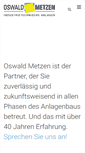Mobile Screenshot of oswald-metzen.de